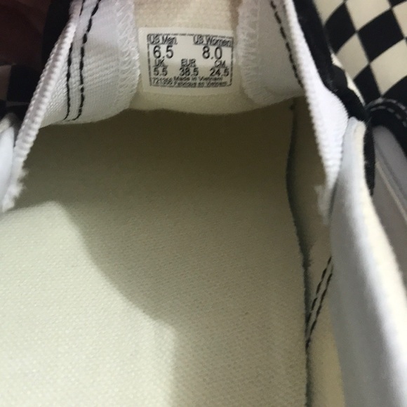 NWT VANS Classic Slip-On Gum Block Checkerboard W - Picture 8 of 8